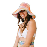 Women's Rainbow Plaid Beachy Bucket Hat
