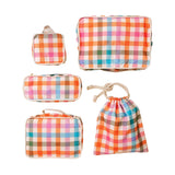 Packing Cube Set: Rainbow Plaid