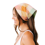 Women's Rainbow Plaid Scarf