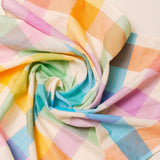 Women's Rainbow Plaid Scarf