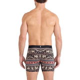 Saxx 01. MENS APPAREL - MENS UNDERWEAR - MENS UNDERWEAR Men's DropTemp® Cooling Cotton Boxer Brief Fly (2 Pack) CIB CARIBOU BLACK