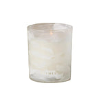 Thymes Frasier Fir Tidings 6.5 oz Candle, lit