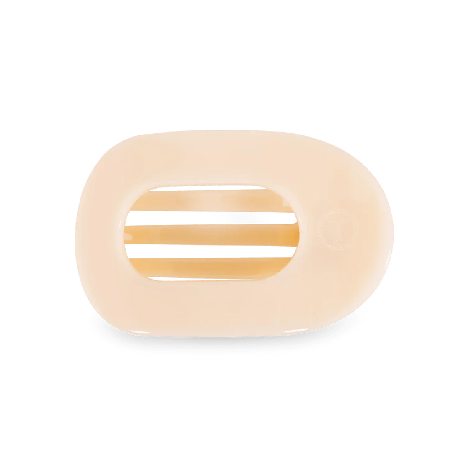 Teleties GIFTS|ACCESSORIES - WOMENS ACCESSORIES - WOMENS HAIR ACCESSORIES Flat Round Clip ALMOND BEIGE