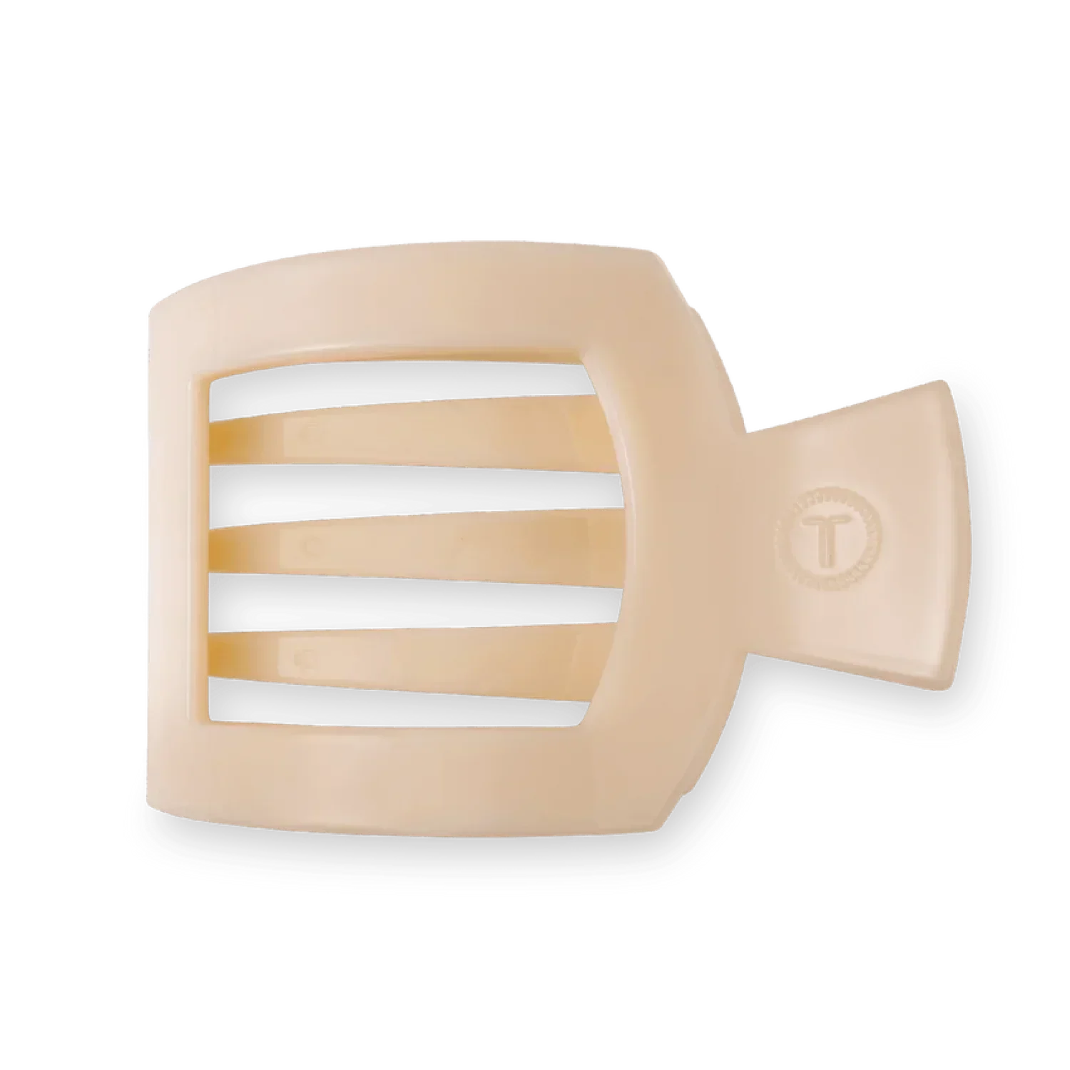 Teleties 10. GIFTS|ACCESSORIES - WOMENS ACCESSORIES - WOMENS JEWELRY Flat Square Clip ALMOND BEIGE