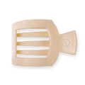 Flat Square Clip Teleties - ALMOND BEIGE / LARGE