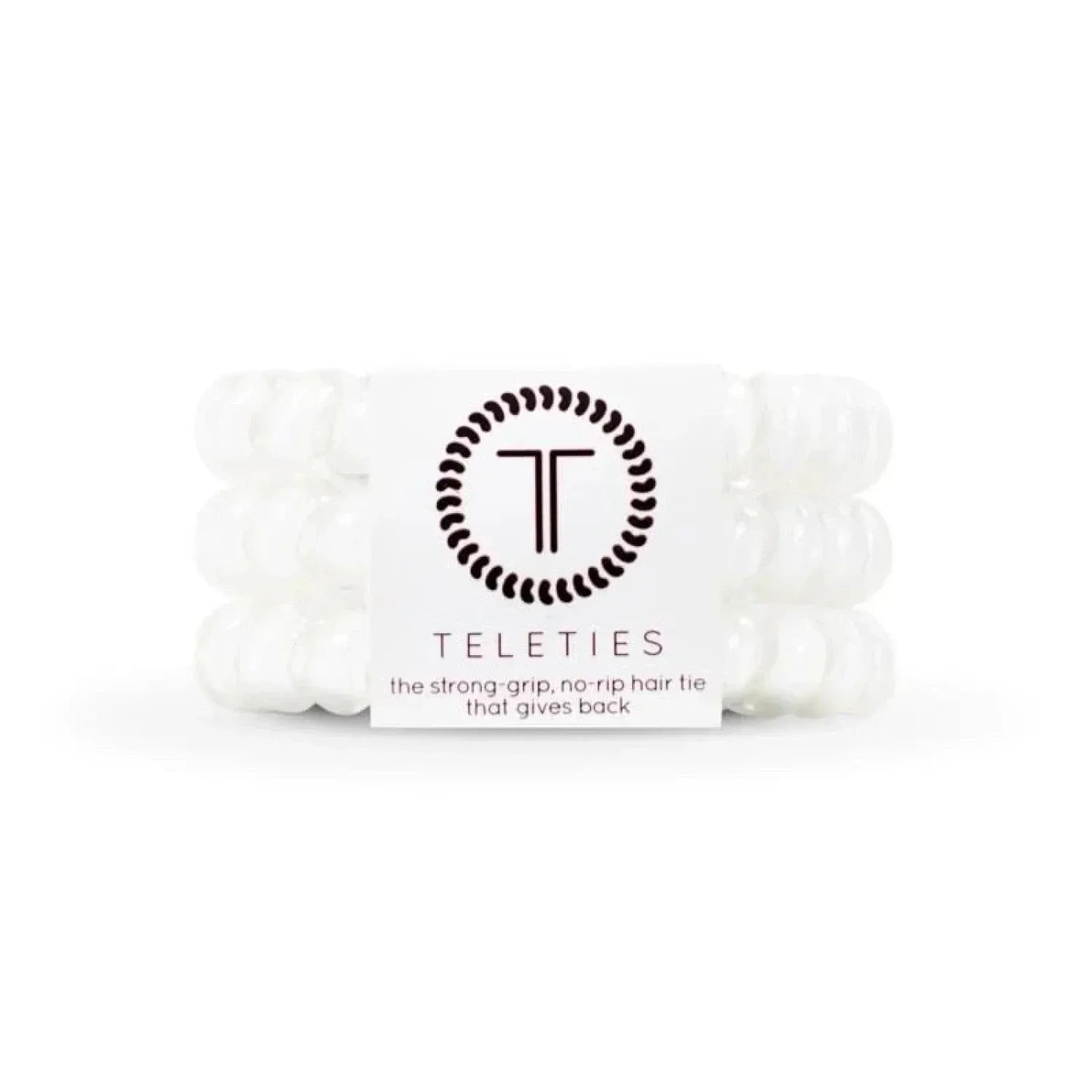 Teleties 10. GIFTS|ACCESSORIES - WOMENS ACCESSORIES - WOMENS HAIR ACCESSORIES Large Teleties COCONUT WHITE
