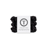 Teleties GIFTS|ACCESSORIES - WOMENS ACCESSORIES - WOMENS HAIR ACCESSORIES Silk Scrunchie JET BLACK SMALL