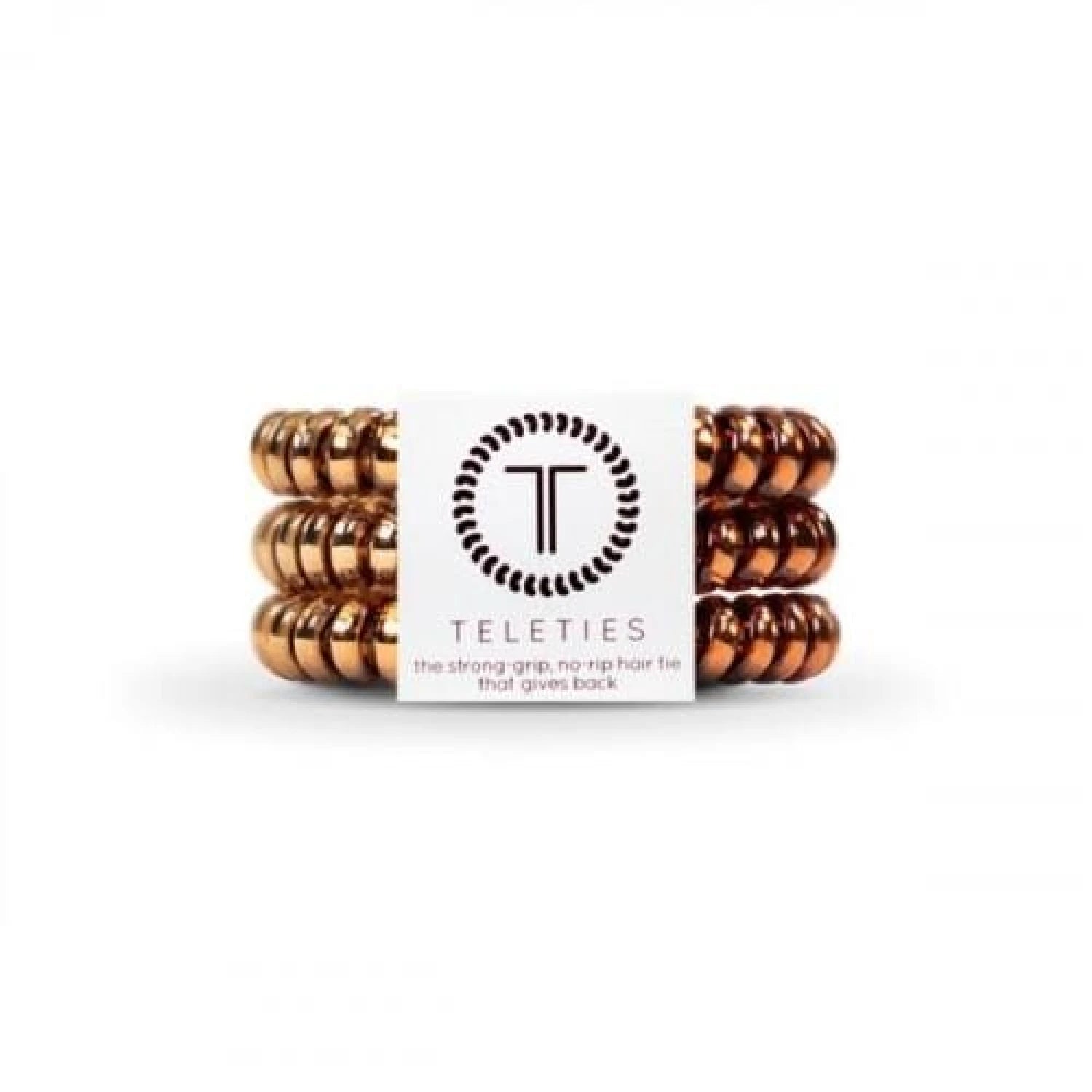 Teleties 10. GIFTS|ACCESSORIES - WOMENS ACCESSORIES - WOMENS JEWELRY Small Teleties CARAMEL COPPER