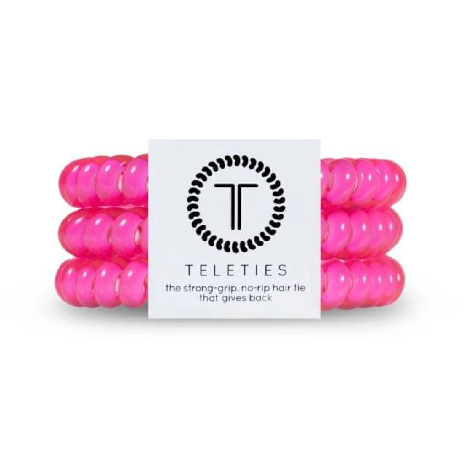 Teleties 10. GIFTS|ACCESSORIES - WOMENS ACCESSORIES - WOMENS JEWELRY Small Teleties HOT PINK