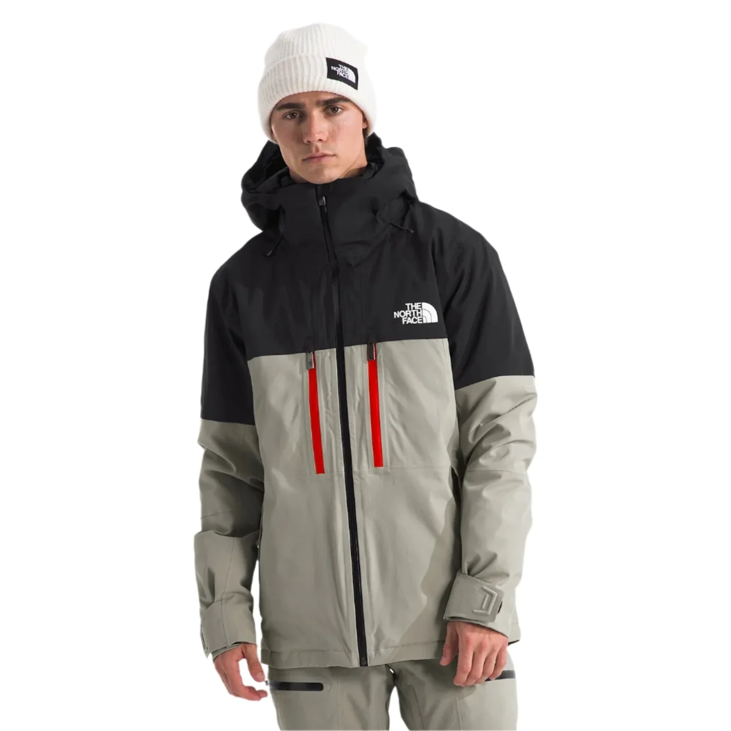 The North Face 01. MENS APPAREL - MENS SKI - MENS SKI JACKETS Men's Chakal Jacket 5IF CLAY GREY|TNF BLACK