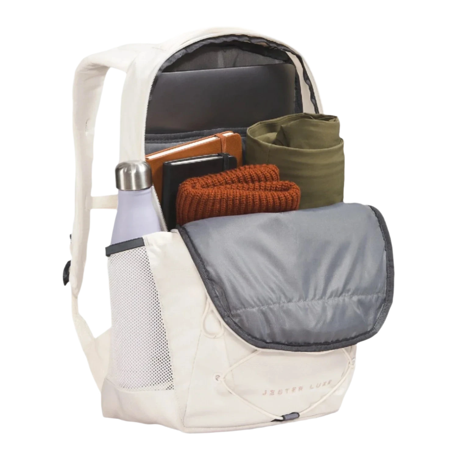 The North Face 09. PACKS|LUGGAGE - PACK|CASUAL - BACKPACK Women's Jester Luxe Backpack OUC GARDENIA WHITE|BURNT CORAL METALLIC OS