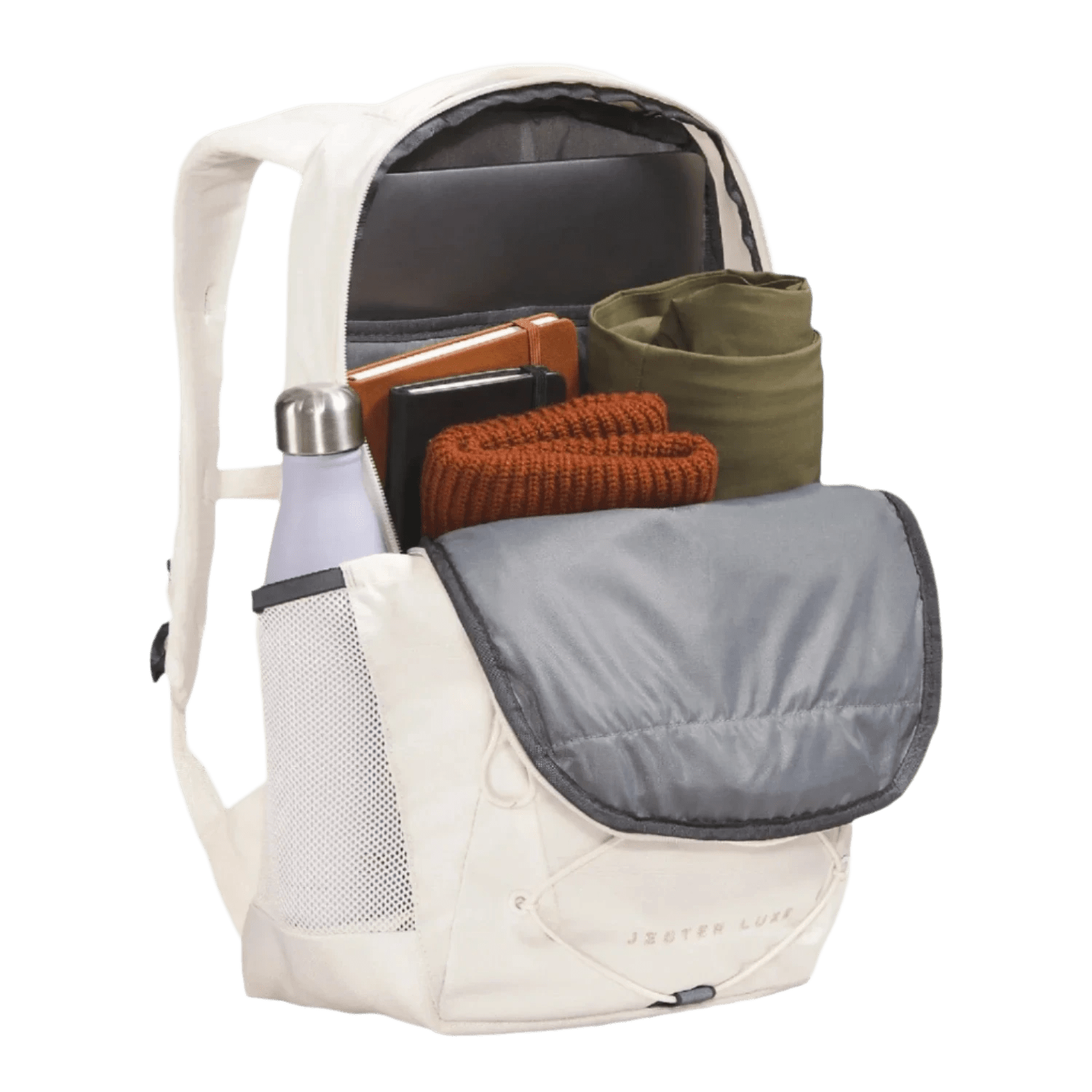 The North Face 09. PACKS|LUGGAGE - PACK|CASUAL - BACKPACK Women's Jester Luxe Backpack OUC GARDENIA WHITE|BURNT CORAL METALLIC OS