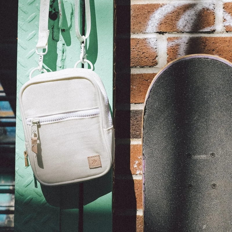 Thread PACKS|LUGGAGE - PACK|CASUAL - WAIST|SLING|MESSENGER|PURSE Crossbody Bag OFF WHITE