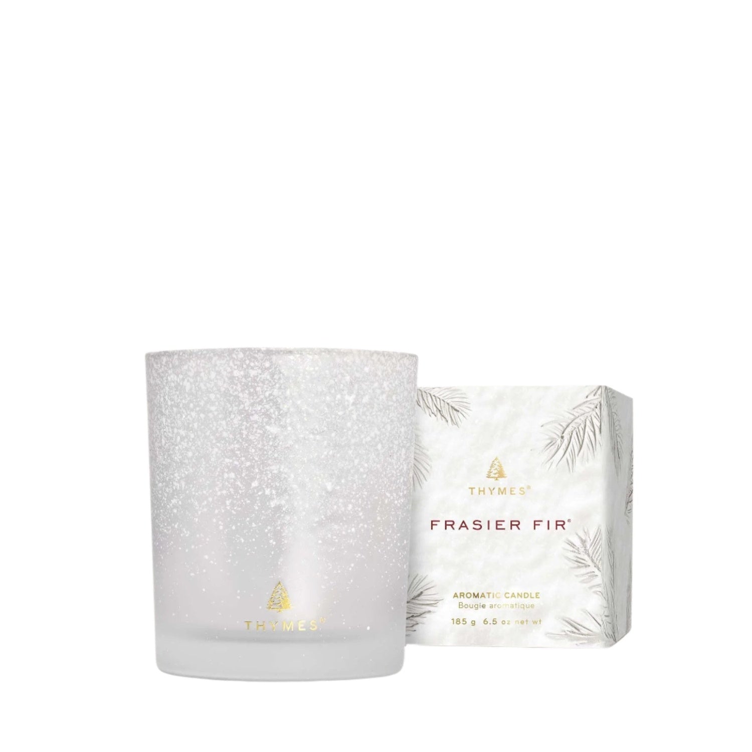 Thymes 10. GIFTS|ACCESSORIES - GIFT - CANDLES Frasier Fir Flocked 6.5 oz Poured Candle