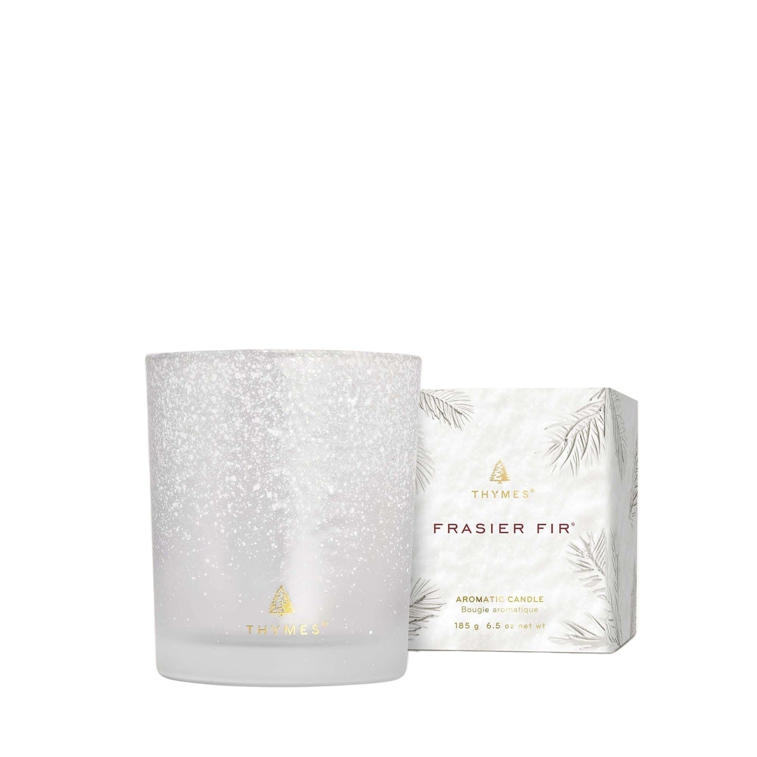 Thymes 10. GIFTS|ACCESSORIES - GIFT - CANDLES Frasier Fir Flocked 6.5 oz Poured Candle