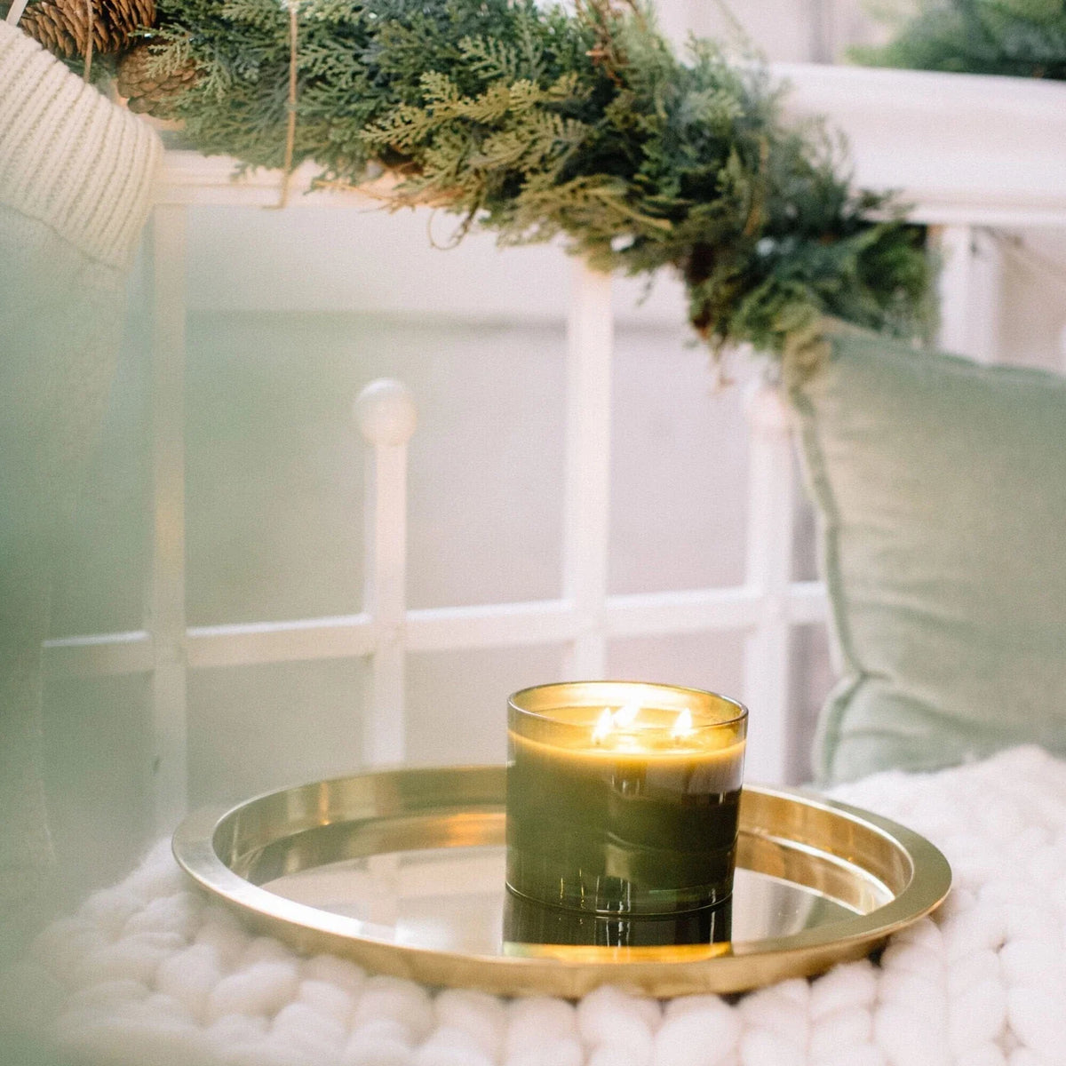 Frasier Fir Green 3-Wick Candle Thymes