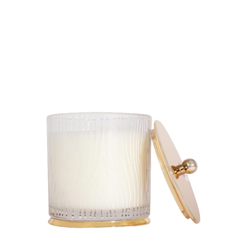 Thymes 21. GENERAL ACCESS - GIFTS Frasier Fir Medium Poured Candle Frosted Wood Grain