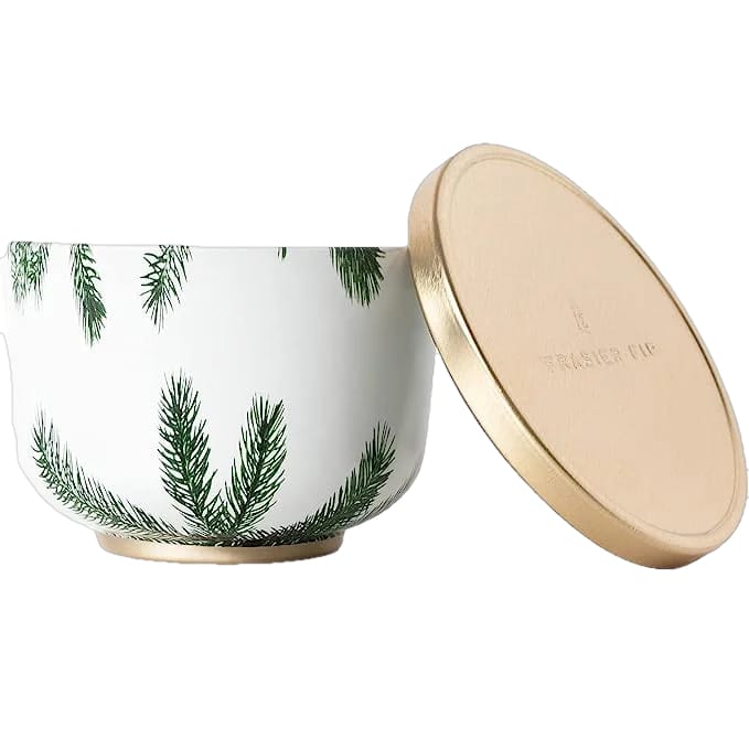 Thymes 21. GENERAL ACCESS - GIFTS Frasier Fir Poured Candle Tin Gold Lid