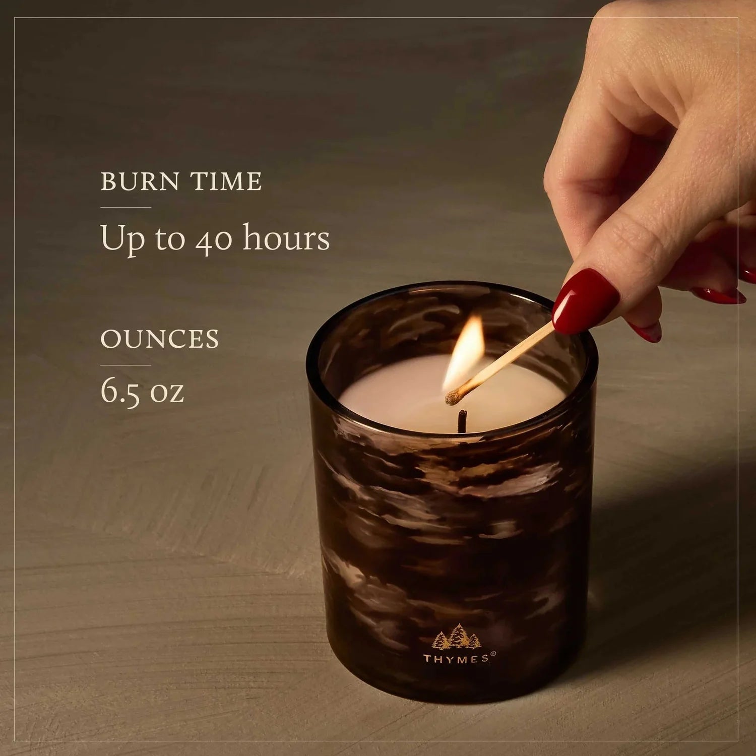 Thymes 10. GIFTS|ACCESSORIES - GIFT - CANDLES Noir Woods 6.5 oz Poured Candle