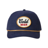 Toes On The Nose 11. HATS - HATS BILLED - HATS BILLED Men's Cold Beer Hat NAVY