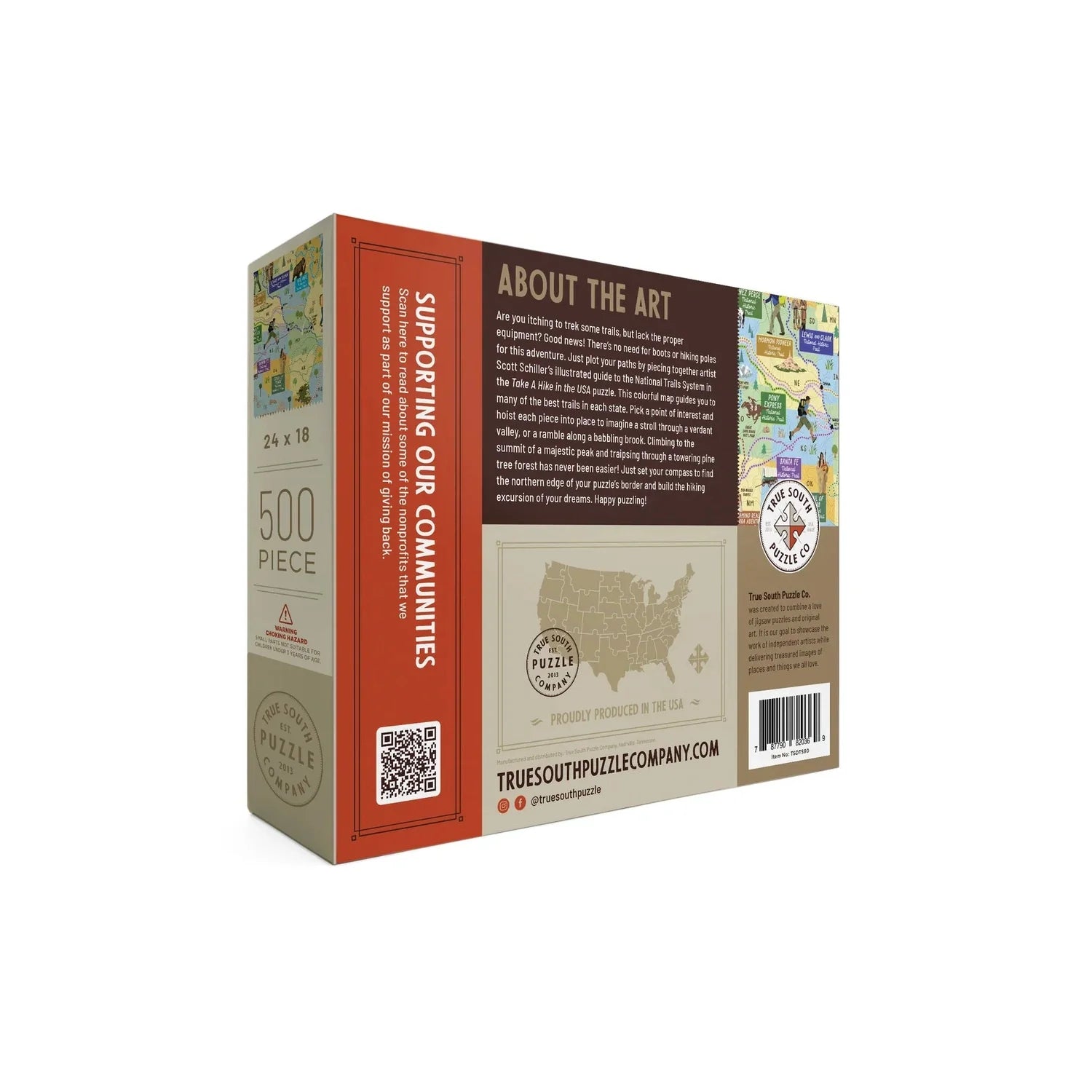 True South Puzzle Co. 10. GIFTS|ACCESSORIES - GIFT - GAMES Take A Hike! USA Puzzle