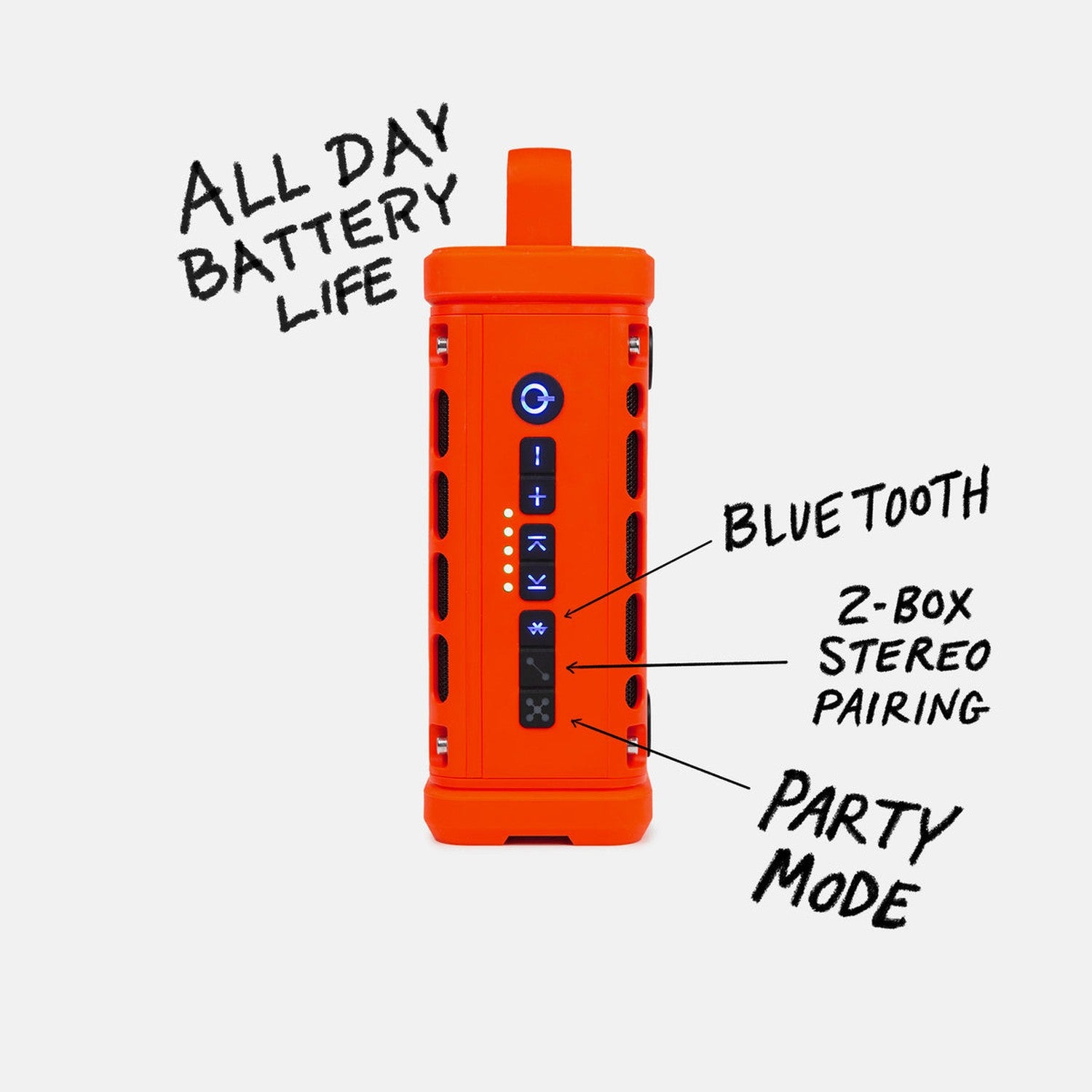Turtlebox 12. HARDGOODS - ELECTRONICS - HEADPHONES|SPEAKER Ranger Speaker ORANGE