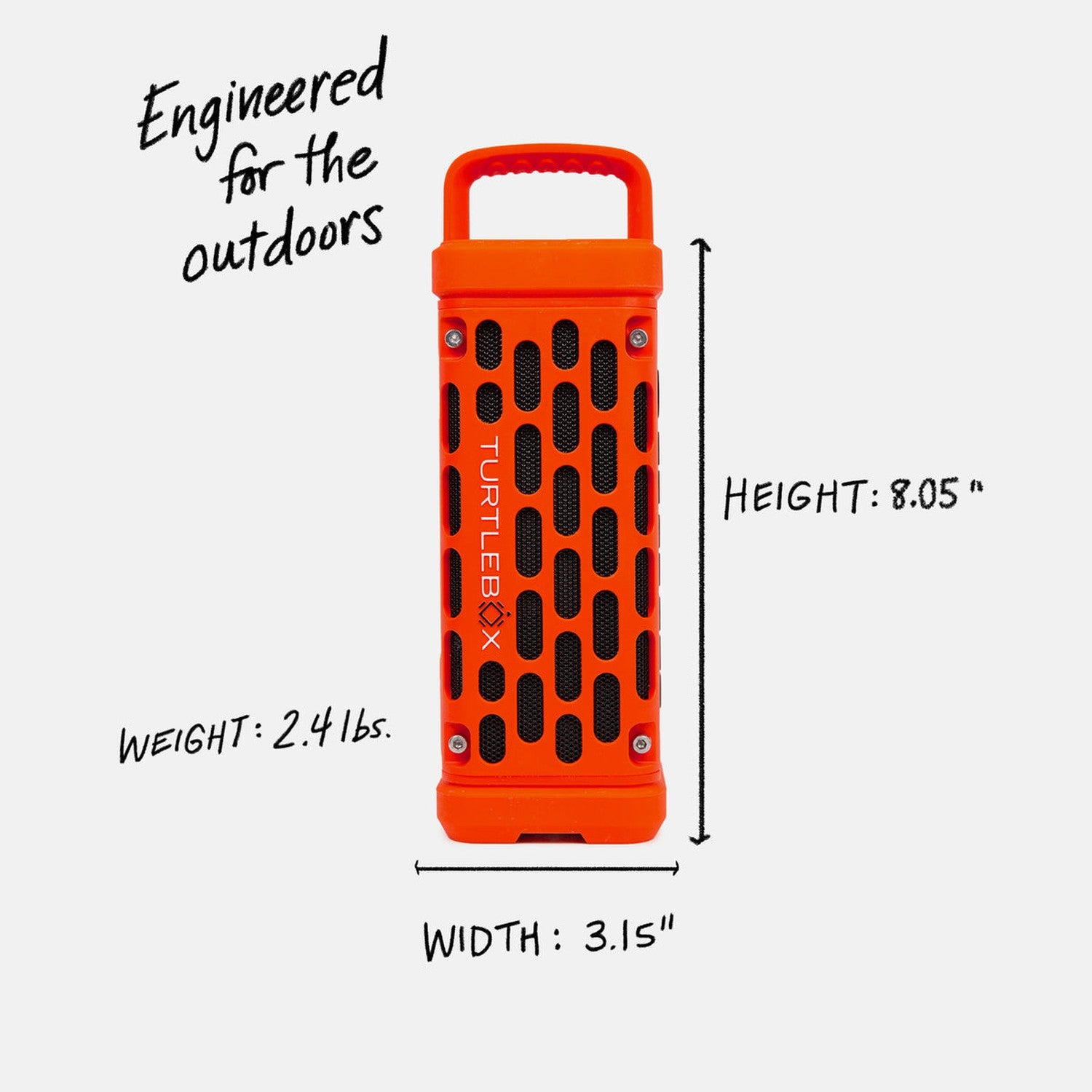Turtlebox 12. HARDGOODS - ELECTRONICS - HEADPHONES|SPEAKER Ranger Speaker ORANGE