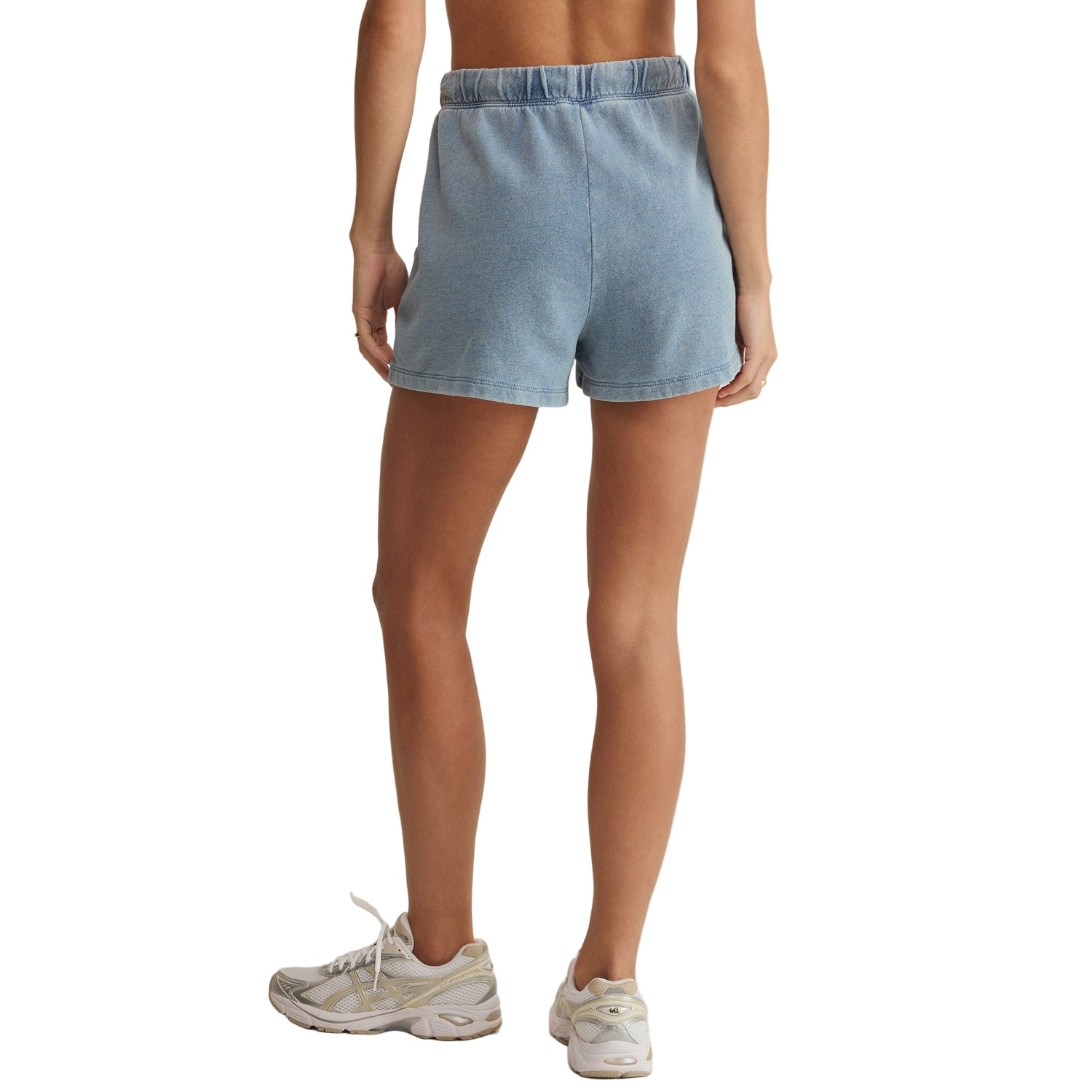 Z Supply 02. WOMENS APPAREL - WOMENS SHORTS - WOMENS SHORTS CASUAL Women's Hunter Knit Denim Short OAI OCEAN AIR INDIGO
