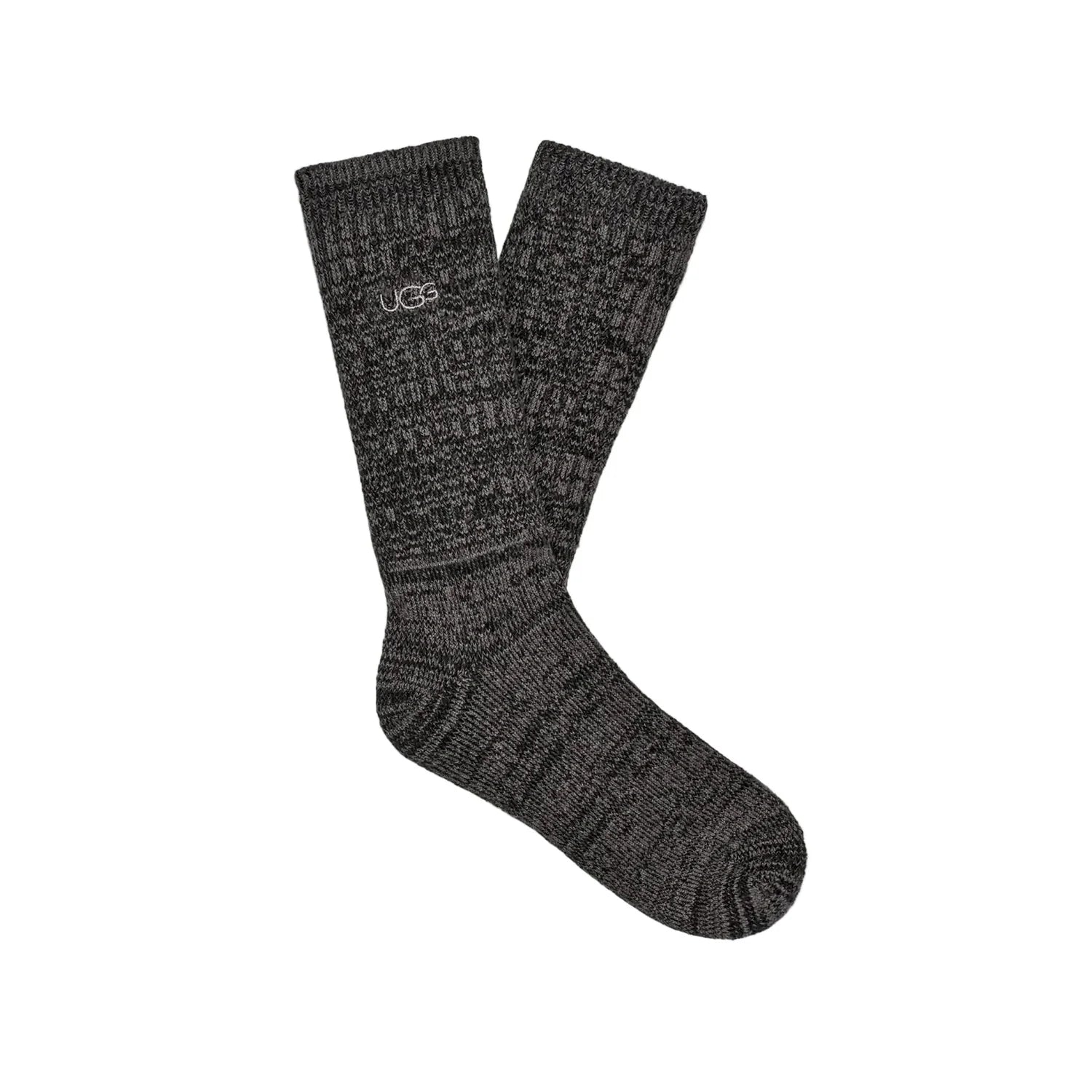 UGG 06. SOCKS - MENS SOCKS - MENS SOCKS GIFT Men's Trey Rib Knit Crew Socks BLACK OS