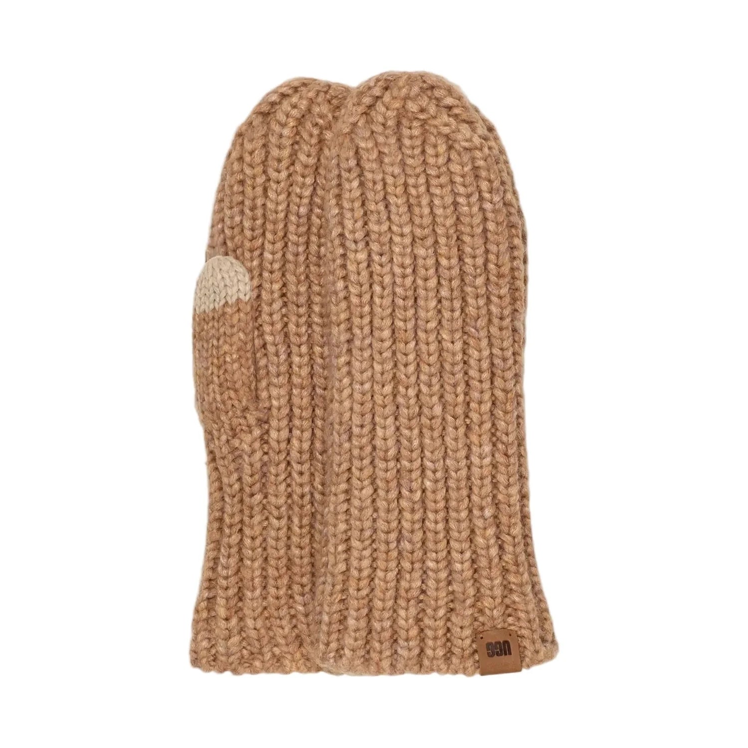 UGG 10. GIFTS|ACCESSORIES - WOMENS ACCESSORIES - WOMENS GLOVES CASUAL Women's Chunky Rib Mitten CAMEL