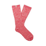 UGG 06. SOCKS - WOMENS SOCKS - WOMENS SOCKS GIFT Women's Rib Knit Slouchy Crew Sock HIBISCUS PINK OS