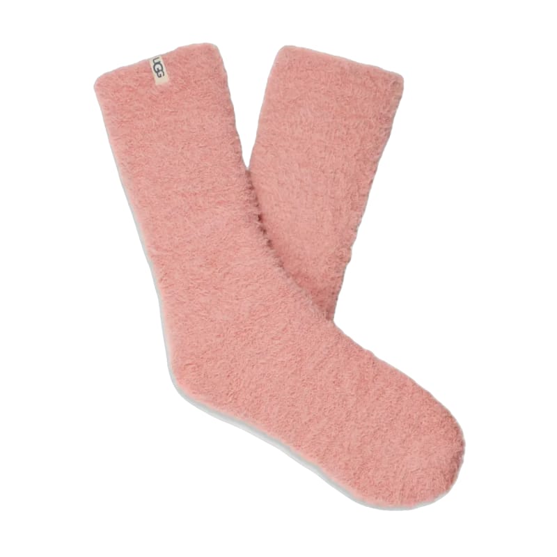 UGG 06. SOCKS - WOMENS SOCKS - WOMENS SOCKS GIFT Women's Teddi Cozy Crew Sock CLAY PINK OS