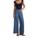 Rhythm 02. WOMENS APPAREL - WOMENS PANTS - WOMENS PANTS CASUAL Women's Louise Wide Leg Pant INDIGO