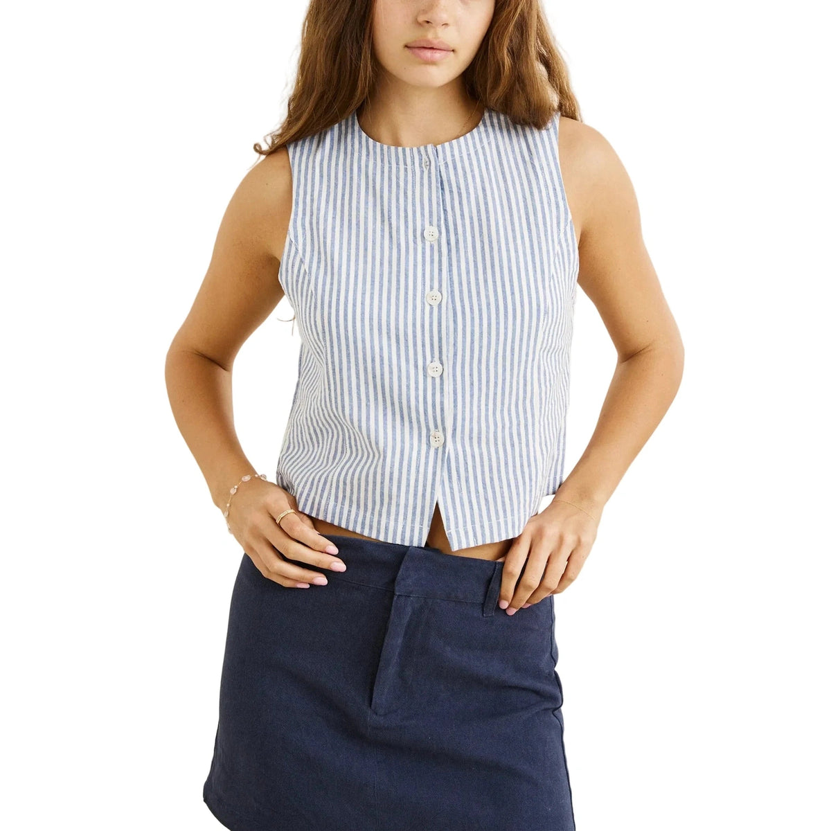 Women’s Vista Stripe Vest Rhythm - BLU BLUE / XS