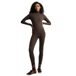 Varley 02. WOMENS APPAREL - WOMENS PANTS - WOMENS PANTS LEGGINGS Women's Always Warm Base Layer Legging DEEP CHOCOLATE MARL