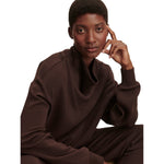 Varley 02. WOMENS APPAREL - WOMENS HOODIES|SWEATERS - WOMENS PO Q ZIP Women's Betsy Sweat COBE COFFEE BEAN