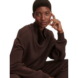 Varley 02. WOMENS APPAREL - WOMENS HOODIES|SWEATERS - WOMENS PO Q ZIP Women's Betsy Sweat COBE COFFEE BEAN