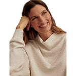 Varley 02. WOMENS APPAREL - WOMENS HOODIES|SWEATERS - WOMENS PO Q ZIP Women's Betsy Sweat IVORY MARL