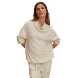 Varley 02. WOMENS APPAREL - WOMENS HOODIES|SWEATERS - WOMENS PO Q ZIP Women's Betsy Sweat IVORY MARL