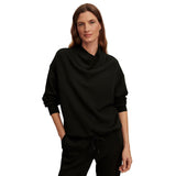 Varley 02. WOMENS APPAREL - WOMENS HOODIES|SWEATERS - WOMENS PO Q ZIP Women's Betsy Sweat BLACK