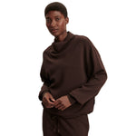 Varley 02. WOMENS APPAREL - WOMENS HOODIES|SWEATERS - WOMENS PO Q ZIP Women's Betsy Sweat COBE COFFEE BEAN