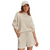 Varley 02. WOMENS APPAREL - WOMENS HOODIES|SWEATERS - WOMENS PO Q ZIP Women's Betsy Sweat IVORY MARL