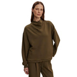 Varley 02. WOMENS APPAREL - WOMENS HOODIES|SWEATERS - WOMENS PO Q ZIP Women's Betsy Sweat MILITARY OLIVE