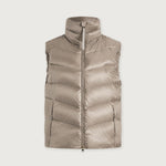 Varley 02. WOMENS APPAREL - WOMENS VEST - WOMENS VEST INSULATED Women's Bextor Lightweight Down Gilet SITA SIMPLY TAUPE