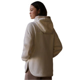 Varley 02. WOMENS APPAREL - WOMENS JACKETS - WOMENS JACKETS FLEECE Women's Fey Relaxed Fleece EGRT EGRET
