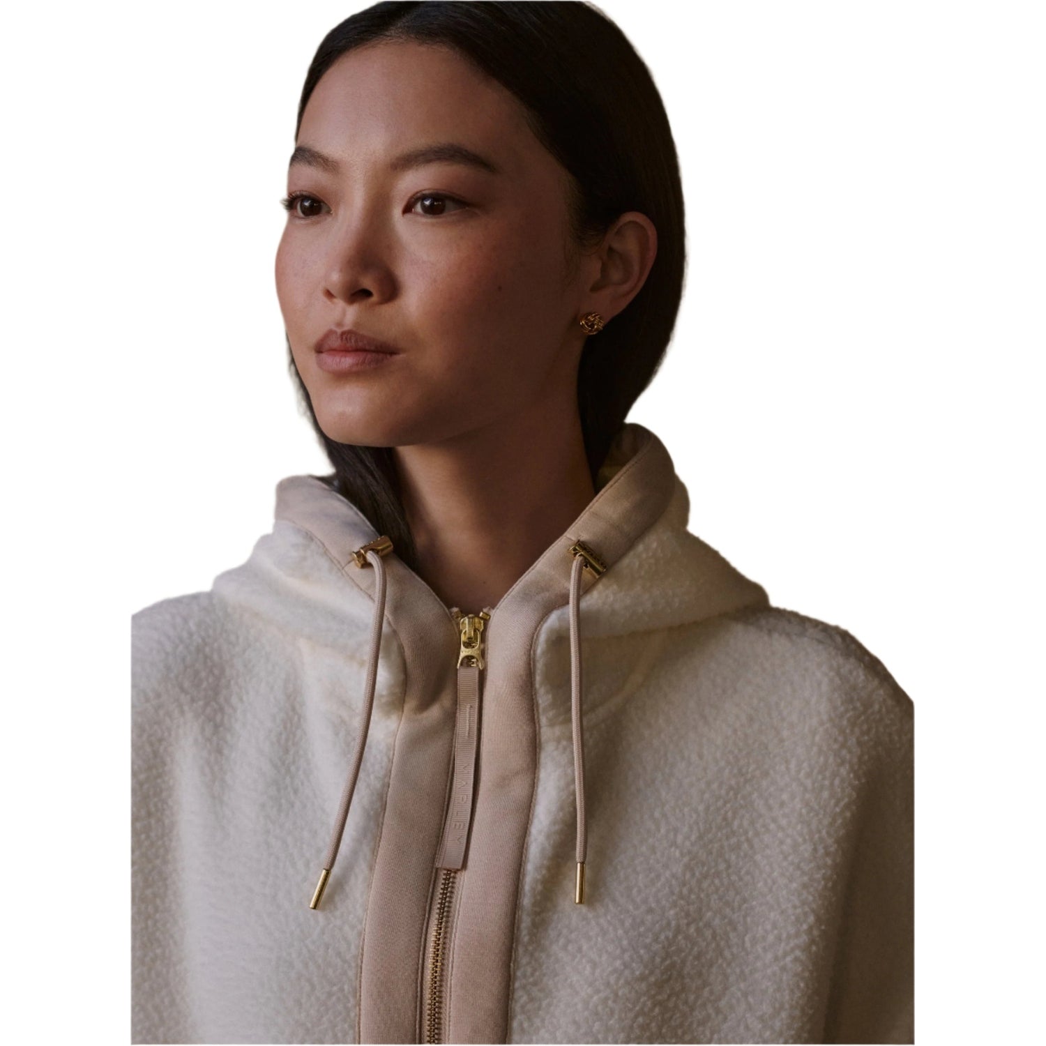 Varley 02. WOMENS APPAREL - WOMENS JACKETS - WOMENS JACKETS FLEECE Women's Fey Relaxed Fleece EGRT EGRET