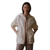 Varley 02. WOMENS APPAREL - WOMENS JACKETS - WOMENS JACKETS FLEECE Women's Fey Relaxed Fleece EGRT EGRET