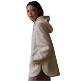 Varley 02. WOMENS APPAREL - WOMENS JACKETS - WOMENS JACKETS FLEECE Women's Fey Relaxed Fleece EGRT EGRET