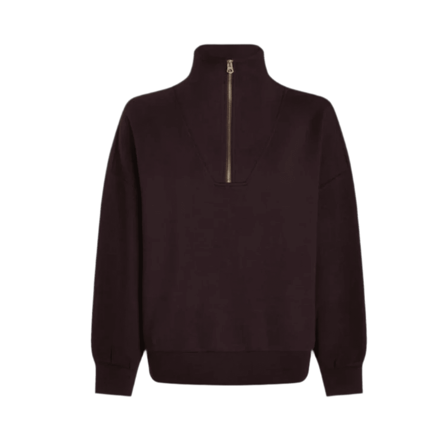 Varley 02. WOMENS APPAREL - WOMENS HOODIES|SWEATERS - WOMENS PO Q ZIP Women's Hawley Half Zip Sweat COBE COFFEE BEAN
