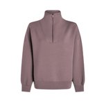 Varley 02. WOMENS APPAREL - WOMENS HOODIES|SWEATERS - WOMENS PO Q ZIP Women's Hawley Half Zip Sweat ANTLER